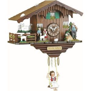 Trenkle Kuckulino Black Forest Reloj Swiss House con Cabras giratorias, Movimiento de Cuarzo y Timbre de Cuco TU 2020 SQ