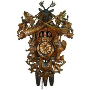 August Schwer Reloj cucú Pieza de Caza Antigua