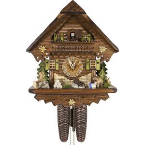 Cuckoo-Palace Reloj cucú días de Movimiento 8 Estilo Chalet 34cm