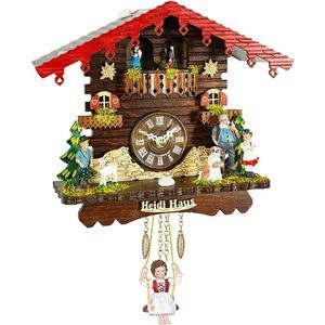 Trenkle Reloj en Miniatura de la Selva Negra casa Suiza, Bailarines Que Dan Vuelta Todo el Tiempo TU 505 SQ