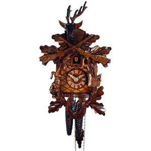 August Schwer Reloj cucú Pieza de Caza Antigua 1.0067.01.C