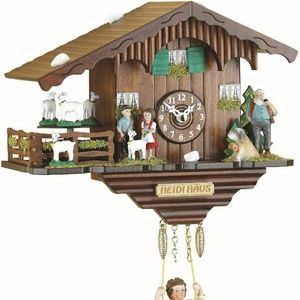 Trenkle Kuckulino Black Forest Reloj Swiss House con Cabras giratorias, Movimiento de Cuarzo y Timbre de Cuco TU 2020 SQ